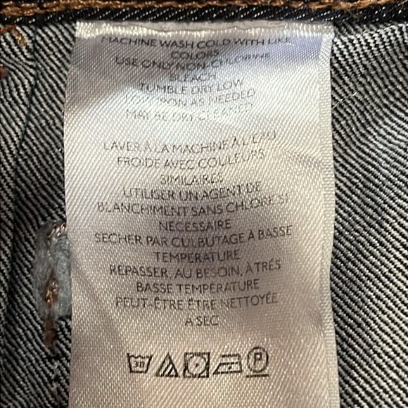 Anthropologie Maeve Colette High-Rise Crop Wide-Leg Jeans dark wash size 26 - Picture 10 of 10